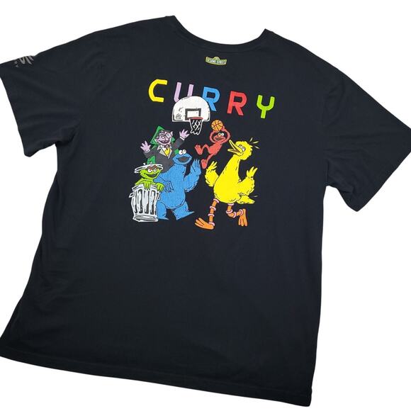 Under Armour x Sesame Street Men's Steph Curry Tee 3XL Black | Graphic T-Shirt - Picture 1 of 11